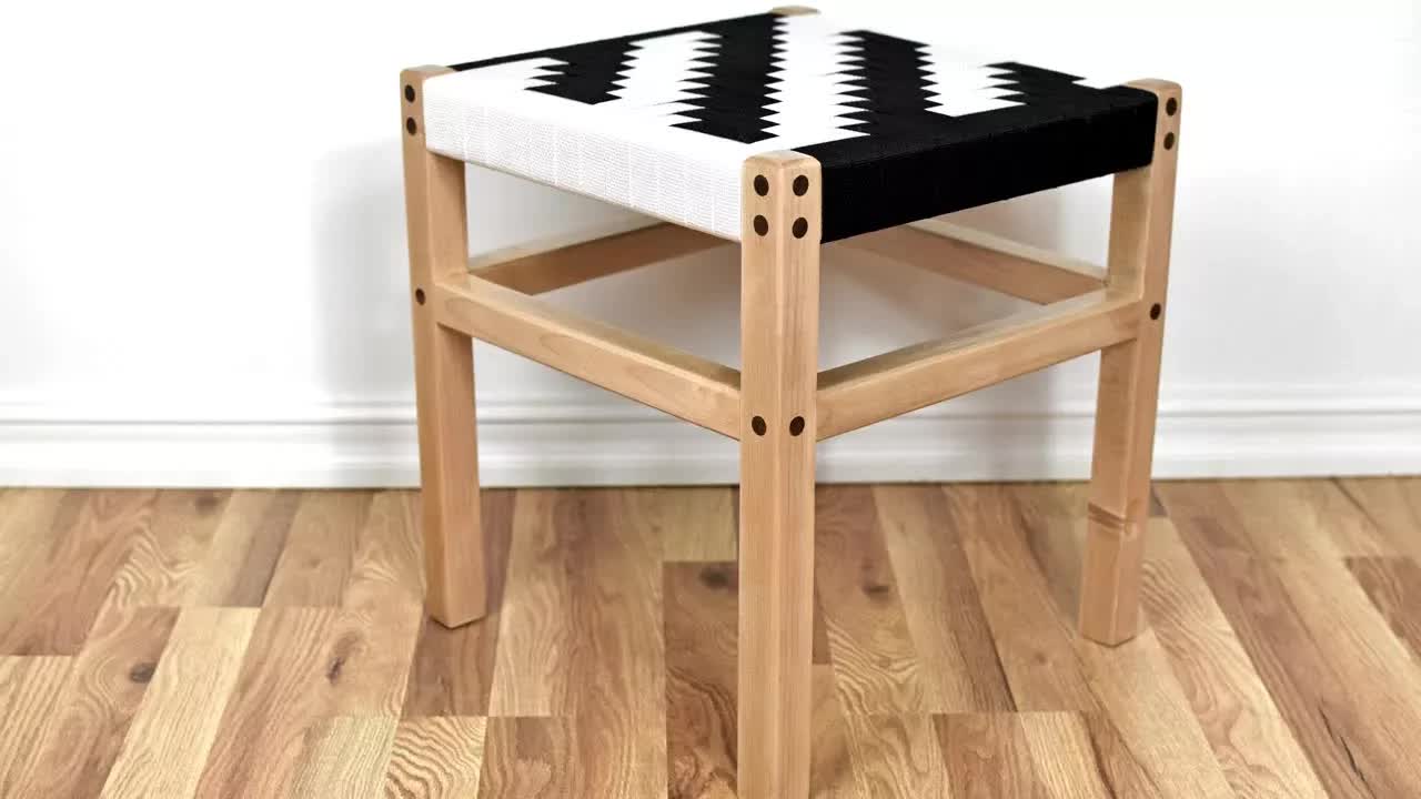 Video thumbnail for Soft Maple Stool: Build a Sturdy Stool with a Miter Saw