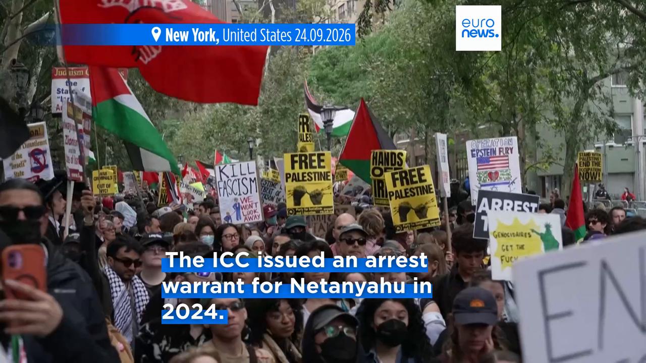 Video thumbnail for Israeli PM Netanyahu delivers fiery, defiant speech at UN General Assembly