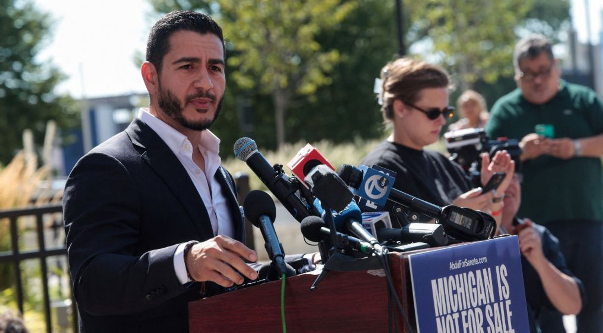 Video thumbnail for Abdul El-Sayed wins Michigan Democratic primary for Senate in blow to AIPAC