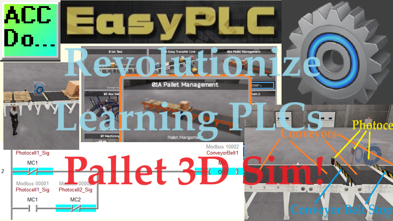'Video thumbnail for Revolutionize Learning PLCs with Pallet 3D Sim!'