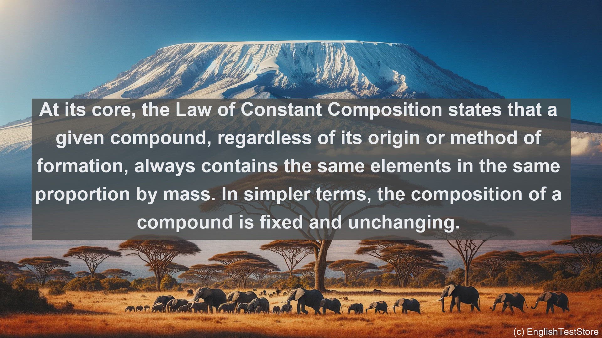 'Video thumbnail for Law of constant composition in science  definition and examples'