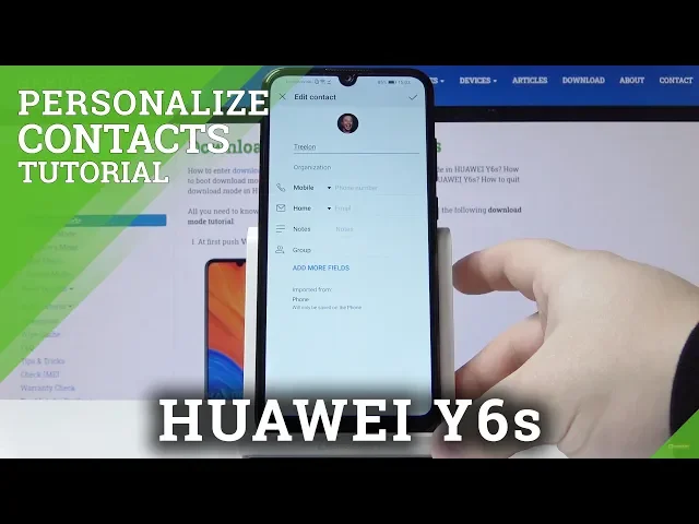 Video thumbnail for How to Add Photo to Contact in HUAWEI Y6s – Personalize Contact
