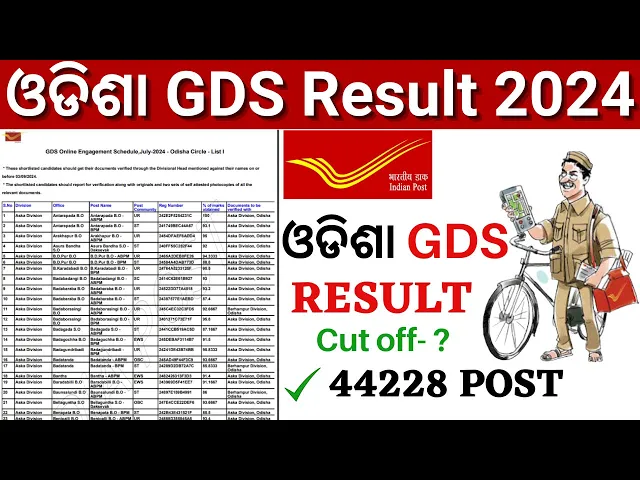 Video thumbnail for Odisha GDS Result 2024 | How to Check GDS Result 2024 Odisha |Odisha Postal GDS cutoff District wise