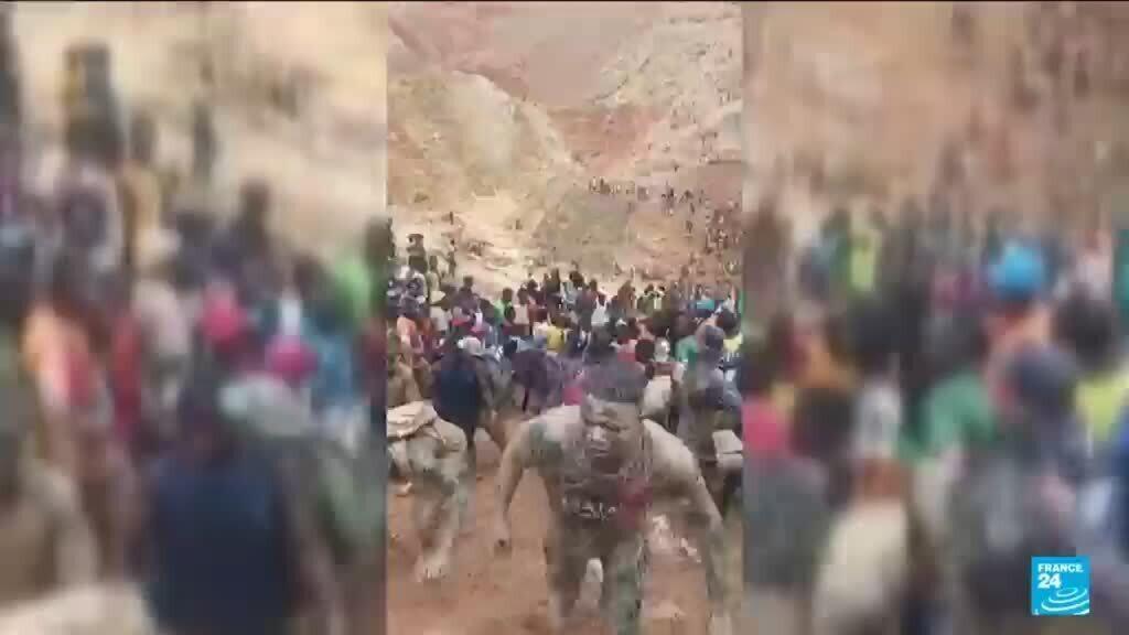 Video thumbnail for Dozens missing after gold mine collapse in Central African Republic