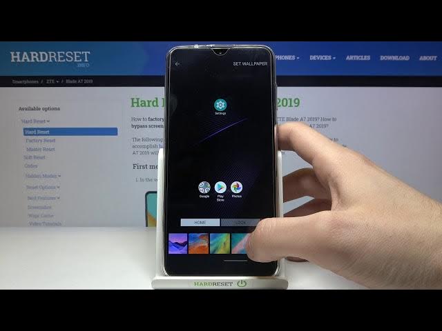 Video thumbnail for How to Change Wallpaper in ZTE Blade A7 2019 – Update Display