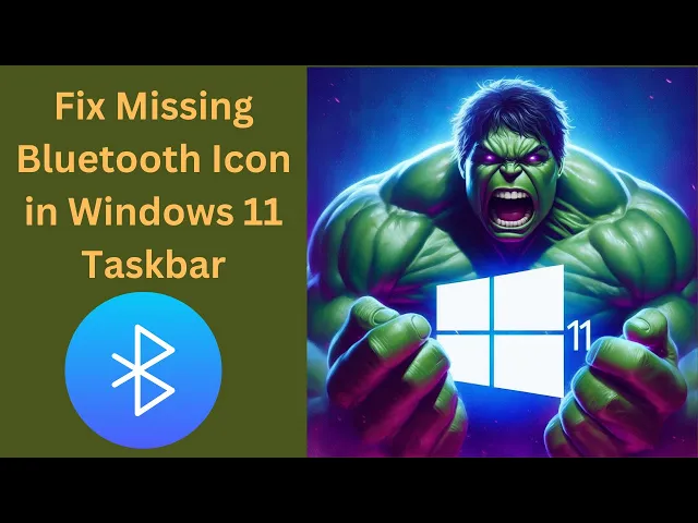 'Video thumbnail for How to Fix Missing Bluetooth Icon in Windows 11 Taskbar | GearUpWindows Tutorial'