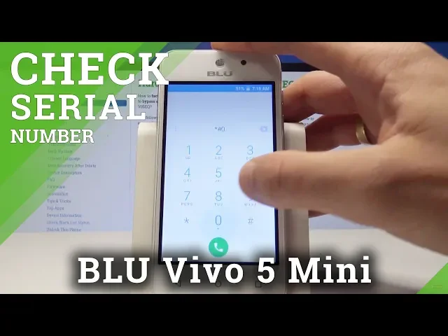 Video thumbnail for How to Check Out IMEI Number in BLU Vivo 5 Mini - Check Serial Number