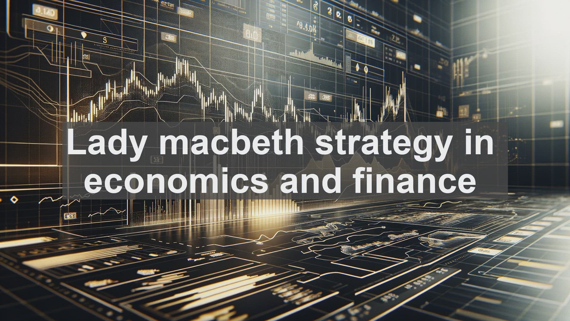 'Video thumbnail for Lady macbeth strategy in economics and finance'