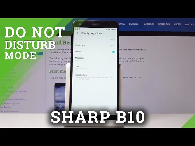 Video thumbnail for How to Enable Do Not Disturb Mode in SHARP B10 - Customize DND