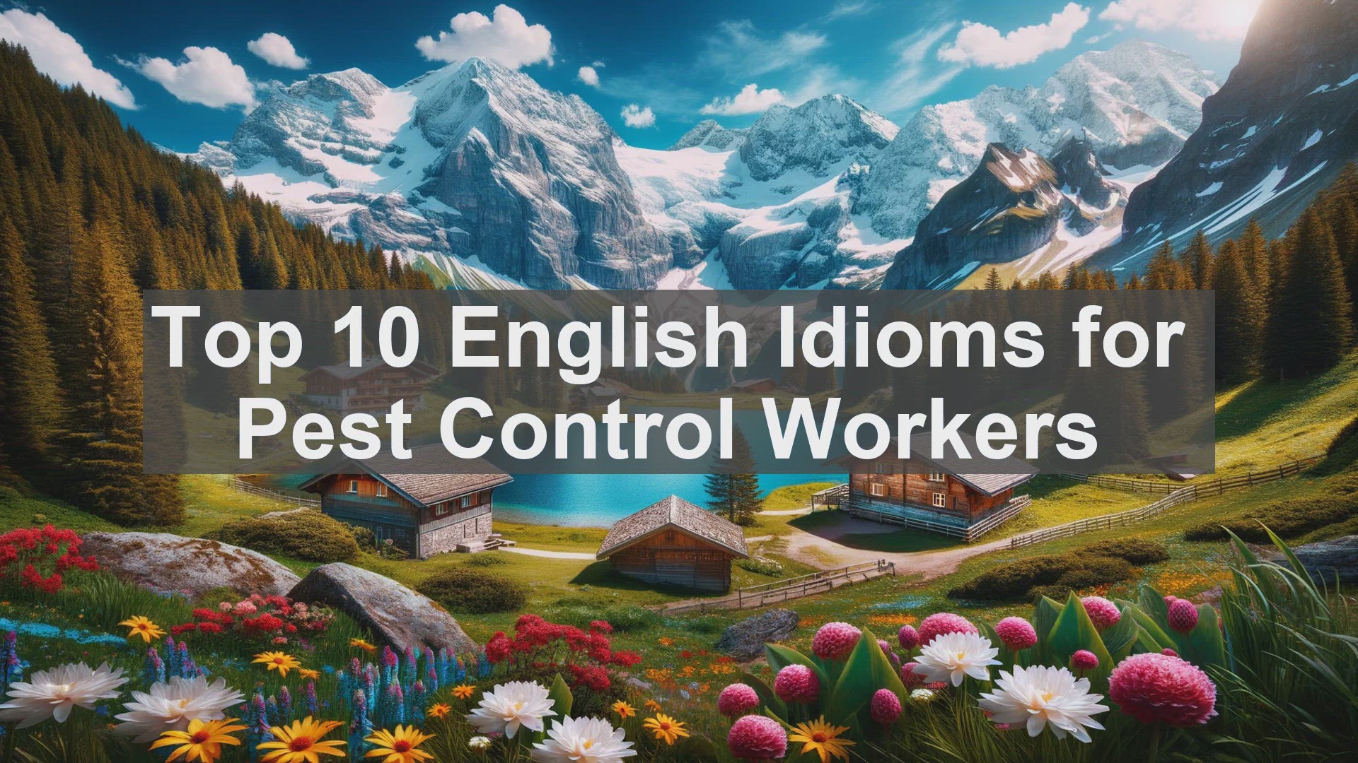 'Video thumbnail for Top 10 English Idioms for Pest Control Workers'