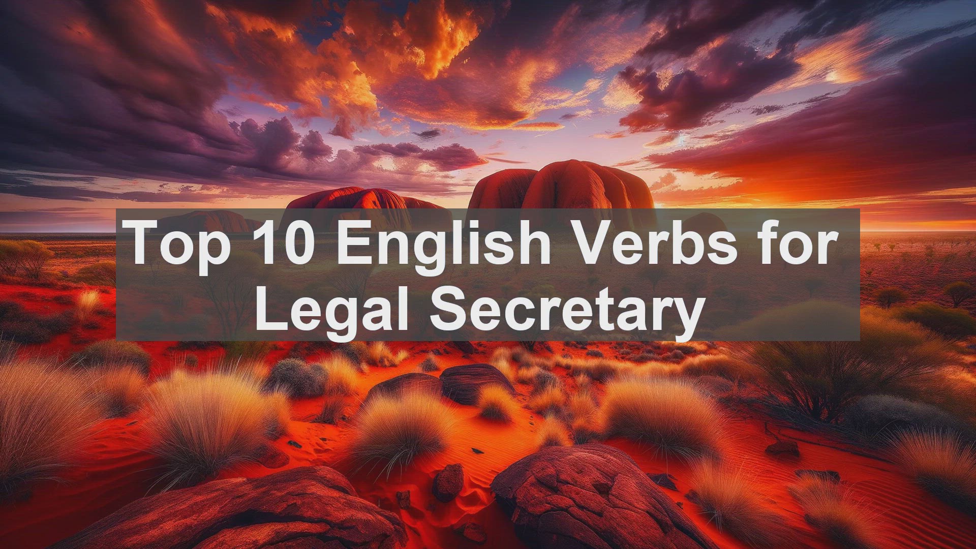 'Video thumbnail for Top 10 English Verbs for Legal Secretary'