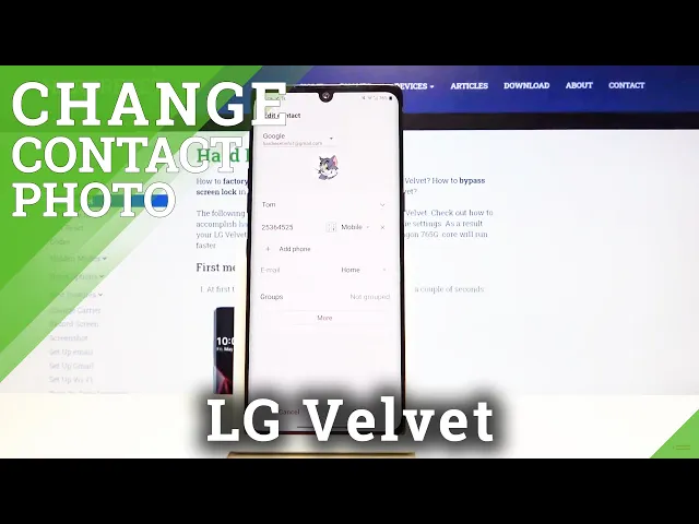 Video thumbnail for How to Add Contact Photo in LG Velvet – Personalize Contacts