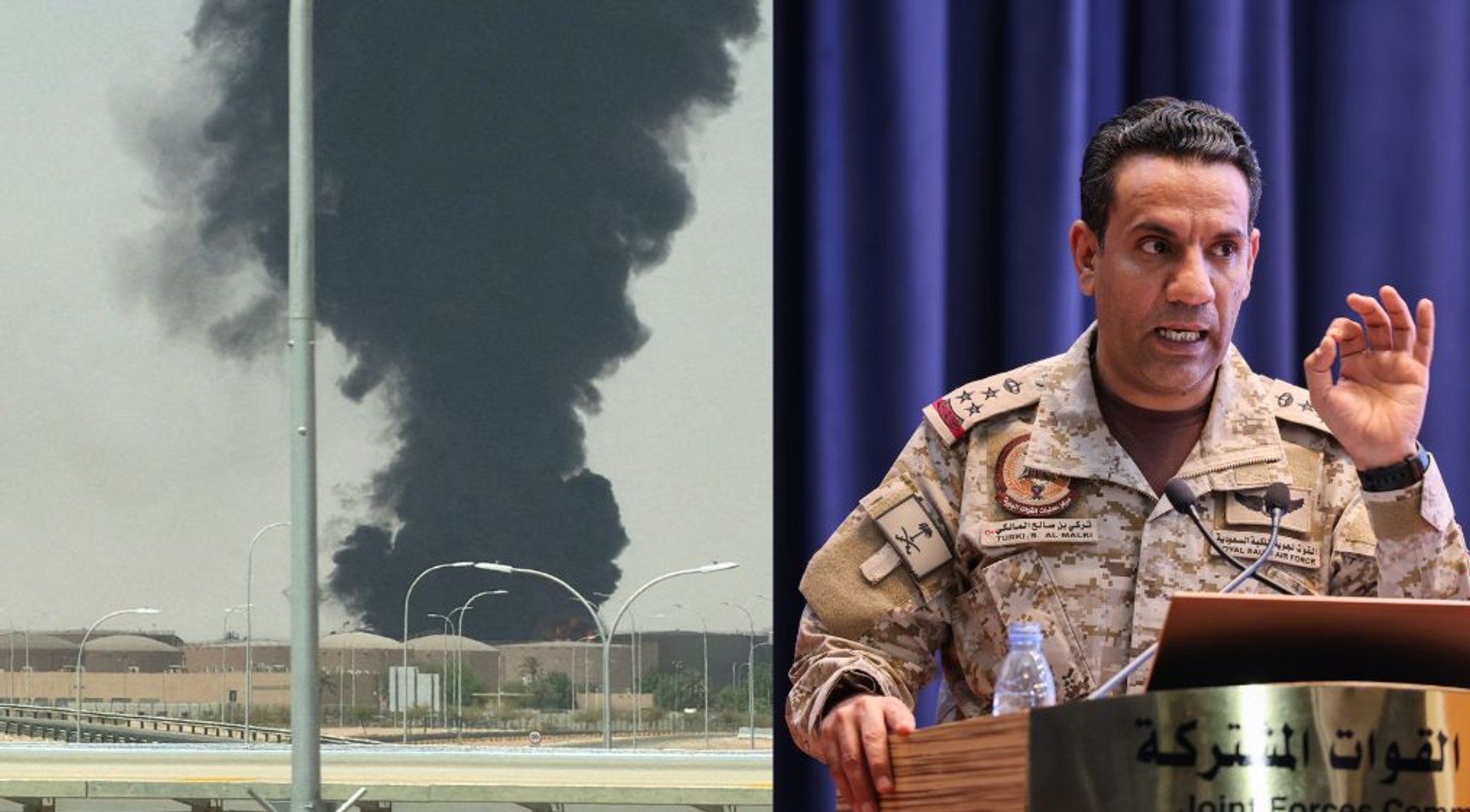 Video thumbnail for Saudi Arabia says it intercepted Houthi missile targeting Riyadh