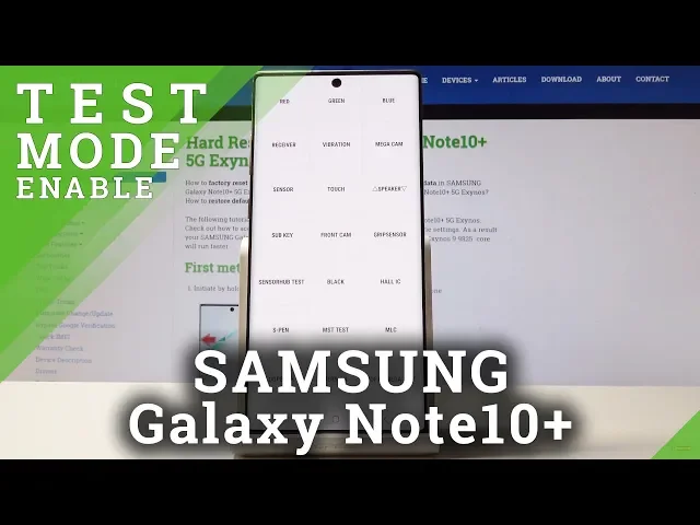 Video thumbnail for How to Test SAMSUNG Galaxy Note 10+ - Enable HardwareTest Mode