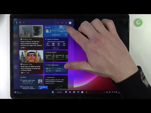 Video thumbnail for Microsoft Surface Pro X - How To Change Weather Location