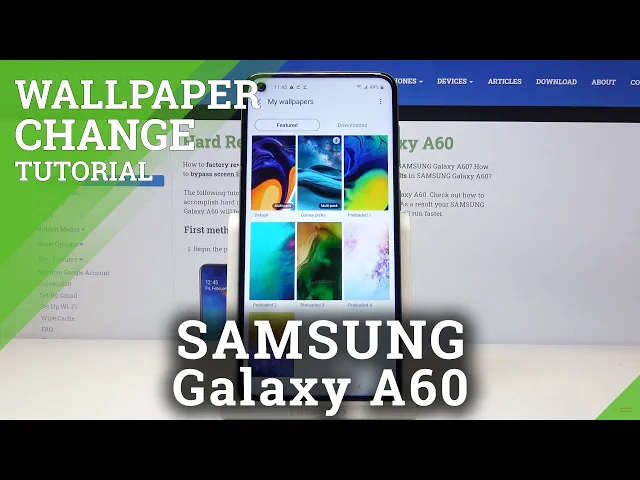 Video thumbnail for Samsung Galaxy A60 Change Wallpaper
