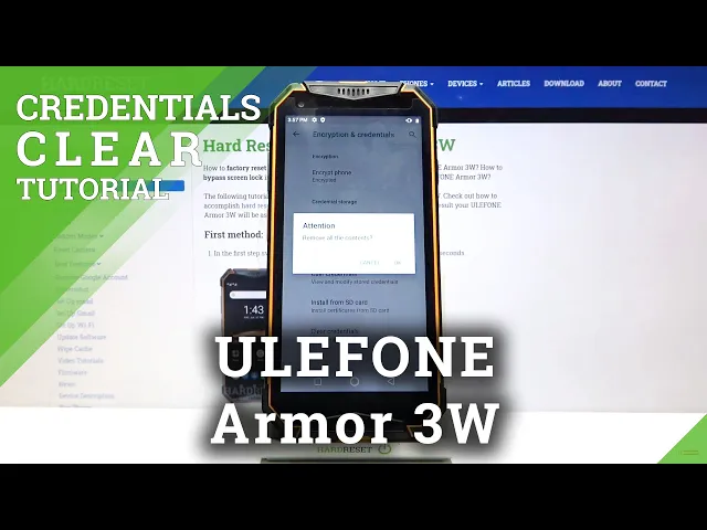 Video thumbnail for How to Clear Credentials in ULEFONE Armor 3W – Find Credential Storage