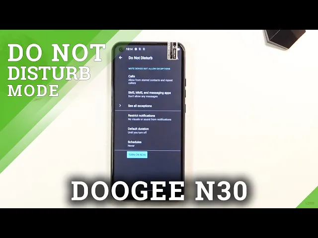 Video thumbnail for How to Set Up Do Not Disturb Mode in DOOGEE N30 – Sound Settings