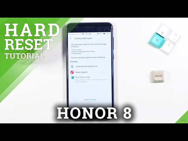 Video thumbnail for How to Hard Reset Honor 8 via Settings in Honor 8 – Find Settings Reset Option