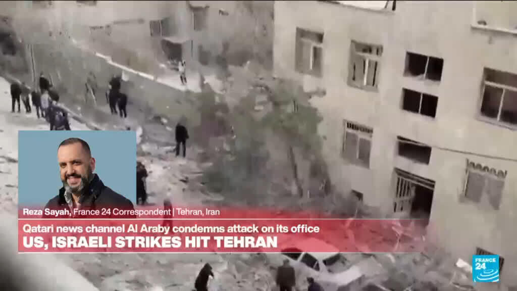 Video thumbnail for Qatari news channel AI Araby condemns attack on its office