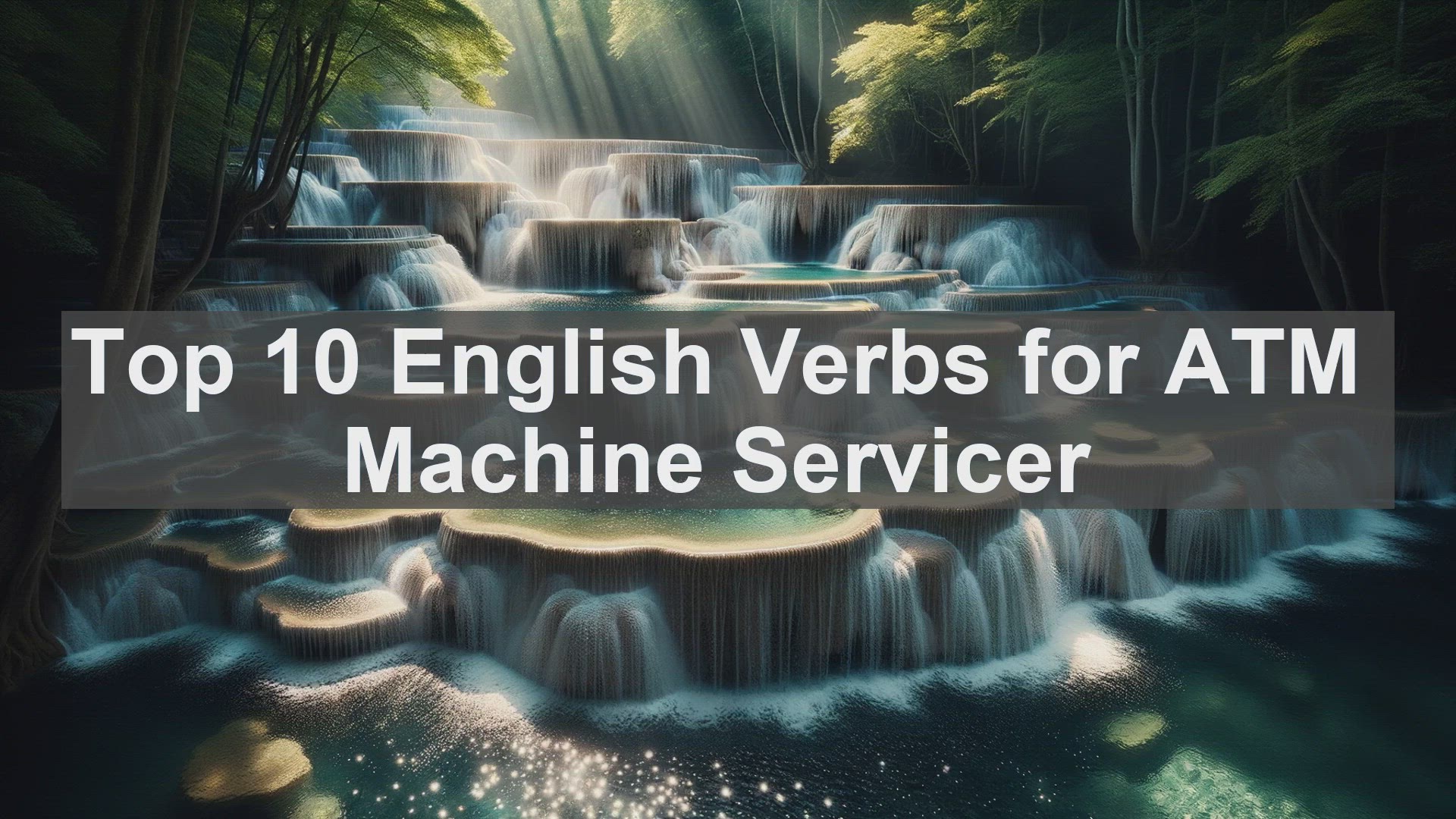'Video thumbnail for Top 10 English Verbs for ATM Machine Servicer'
