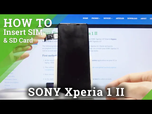 Video thumbnail for How to Input Micro SD and Nano SIM Card in SONY Xperia 1 II – Insert SIM and SD Card