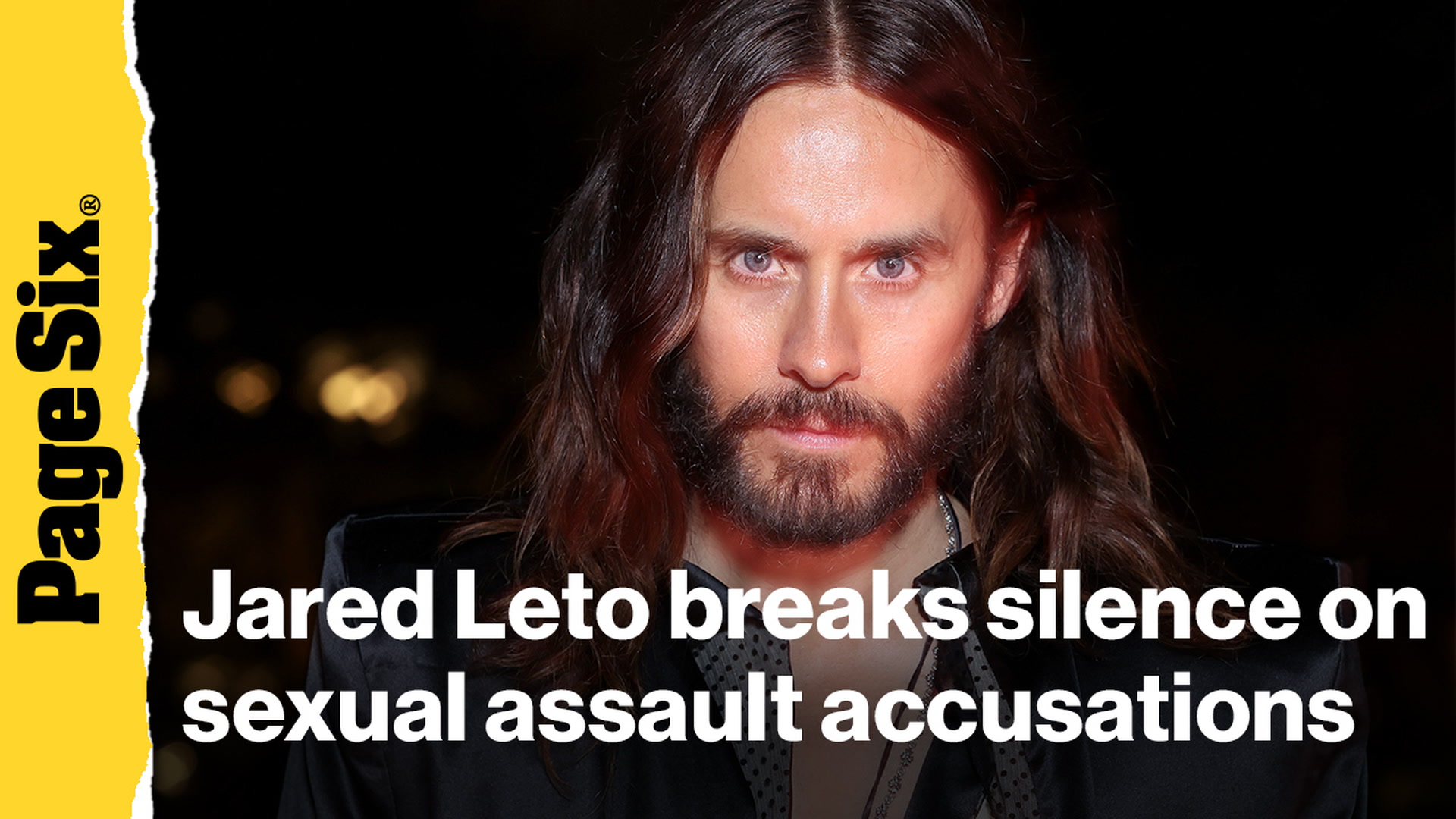 Video thumbnail for Jared Leto breaks silence after disturbing sexual assault accusations