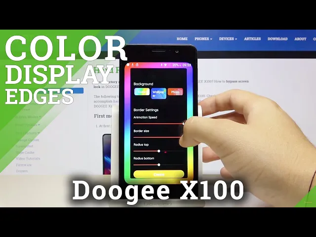 Video thumbnail for How to Set Up Lighting Edges in Doogee X100 – Colorful Display Edges