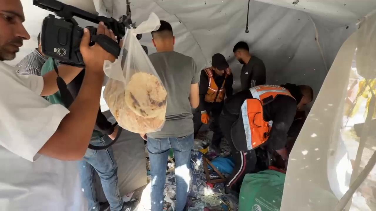 Video thumbnail for Gaza Strike Hits Displaced Camp 7.