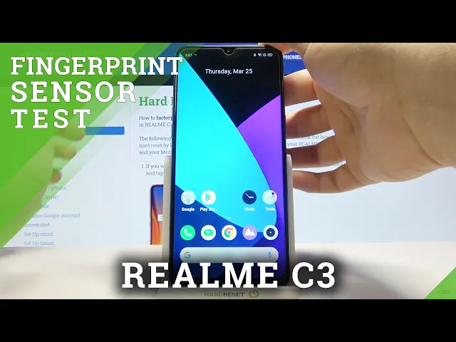 Video thumbnail for Fingerprint Test of Fingerprint Sensor on Realme C3 – Locking Method