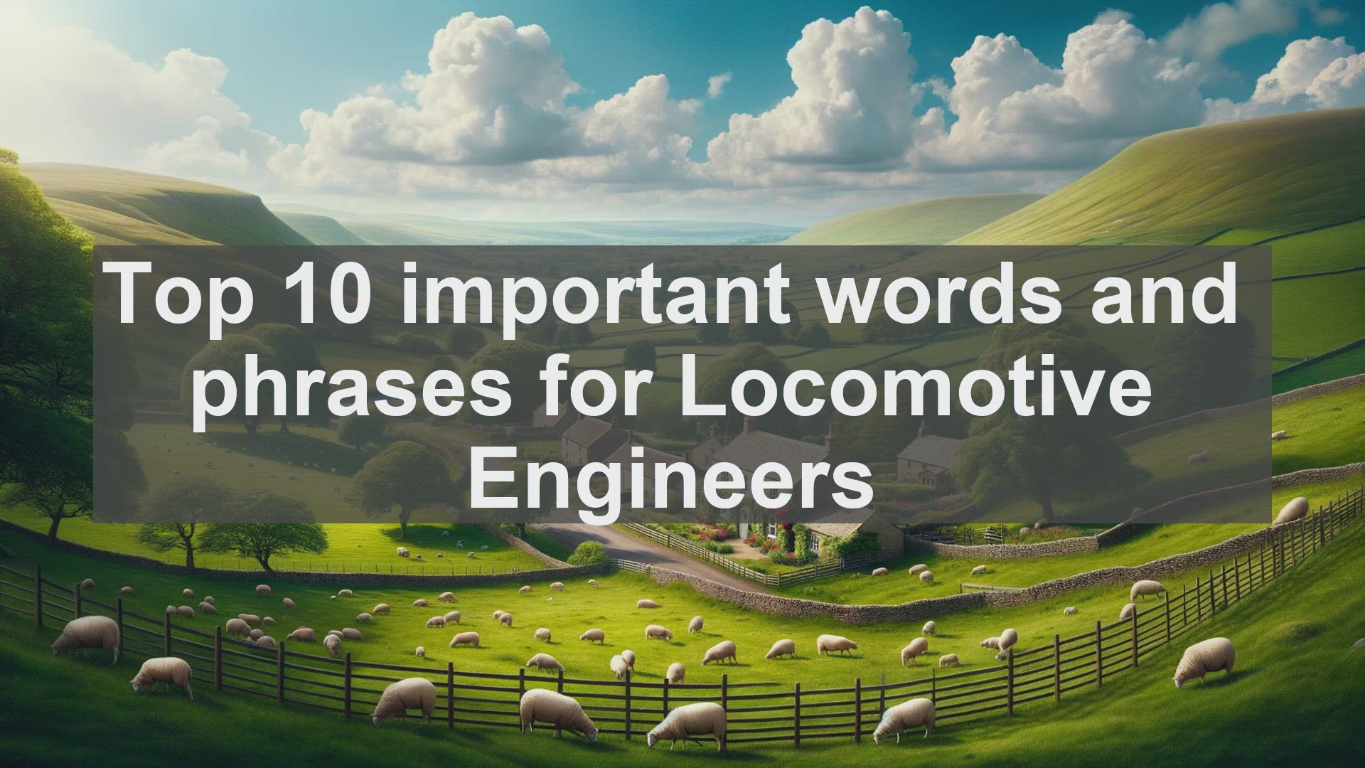 'Video thumbnail for Top 10 important words and phrases for Locomotive Engineers'