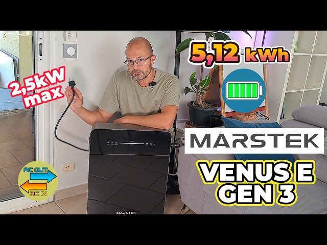 Video thumbnail for La Marstek Venus E Gen 3 dépasse-t-elle vraiment ses rivales ? Batterie bidirectionnelle AC 5 kWh