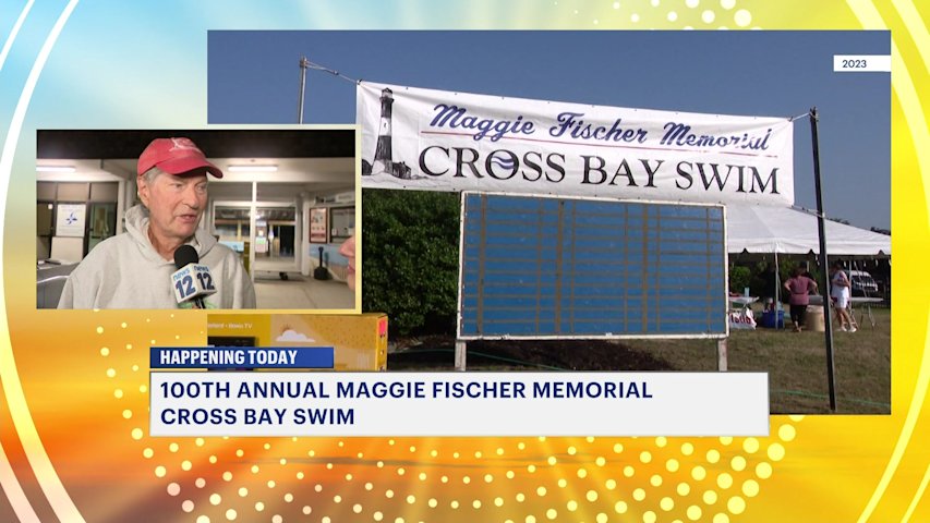 Video thumbnail for Maggie Fischer Great South Bay Cross Bay Swim celebrates 100 years
