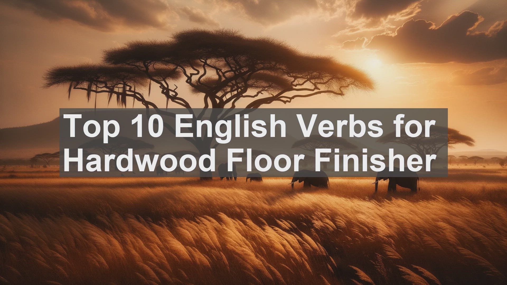 'Video thumbnail for Top 10 English Verbs for Hardwood Floor Finisher'
