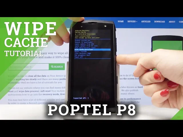 Video thumbnail for How to Erase Temporary Files in POPTEL P8 - Wipe Cache Partition