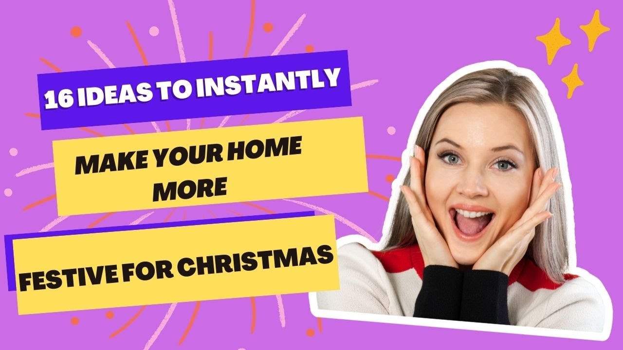 Video thumbnail for 16 Ideas to Instantly Make Your Home More Festive for Christmas 2022 | Christmas Decor 2022
