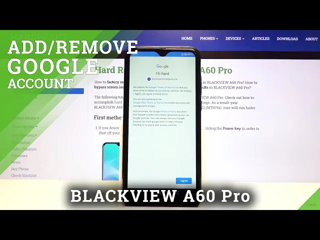 Video thumbnail for How to Add and Remove Google Account from BLACKVIEW A60 Pro – Use Google Account