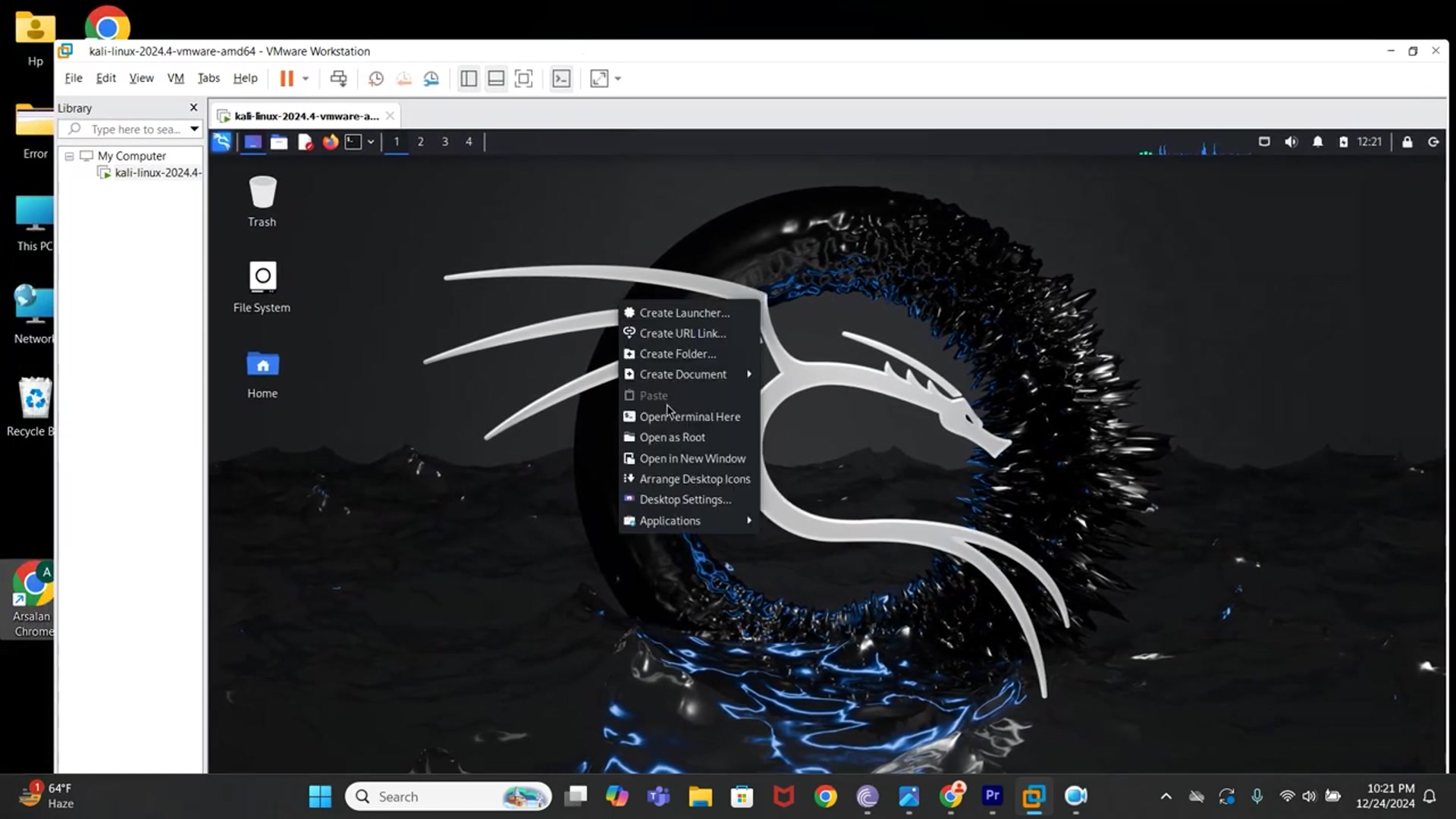 Video thumbnail for Want to be a Ethical Hacker Install Kali Linux on VMWARE(720P HD)