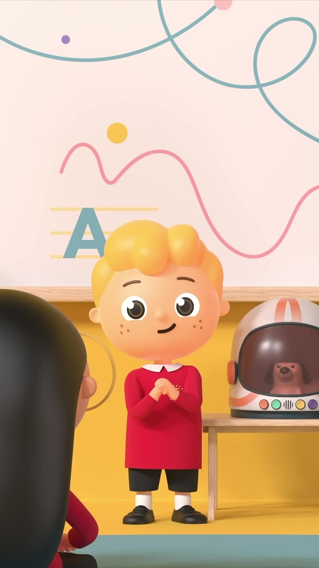 Video thumbnail for It’s show and tell time at School! Eddie had been practicing! #ReadyEddieGo #School #Autism