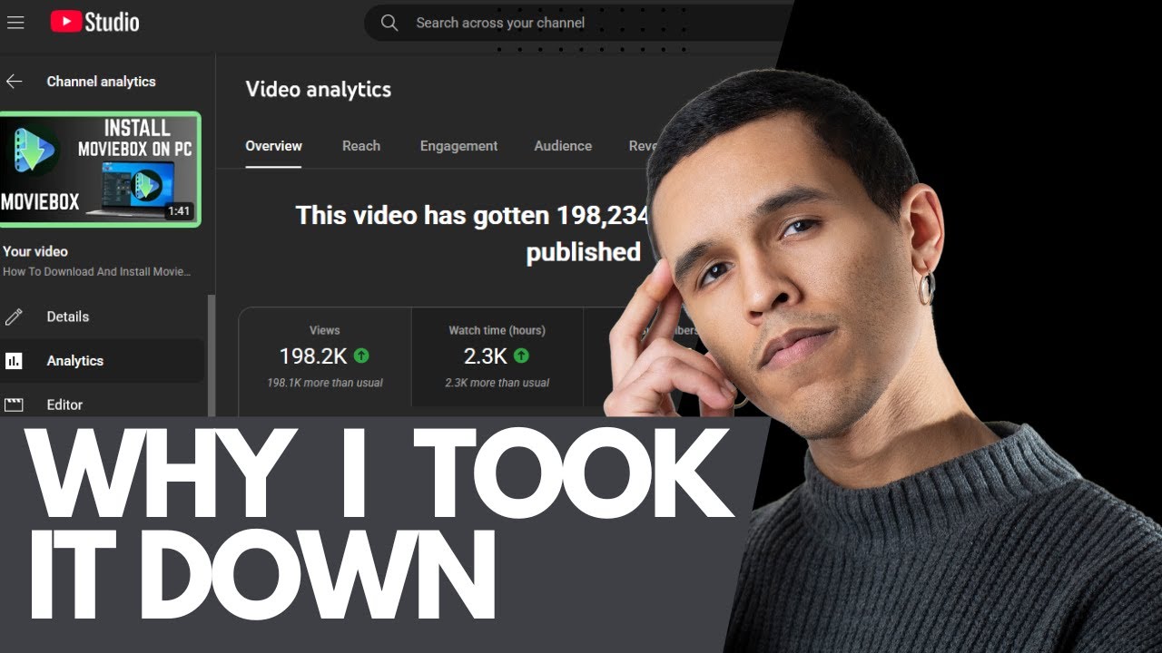 Video thumbnail for I Had To Pull Down My Top Earning Video | YouTube Community Guidelines Violation
