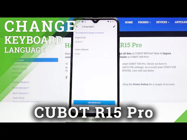 Video thumbnail for How to Change Keyboard Language on CUBOT R15 Pro – Dictionary Settings