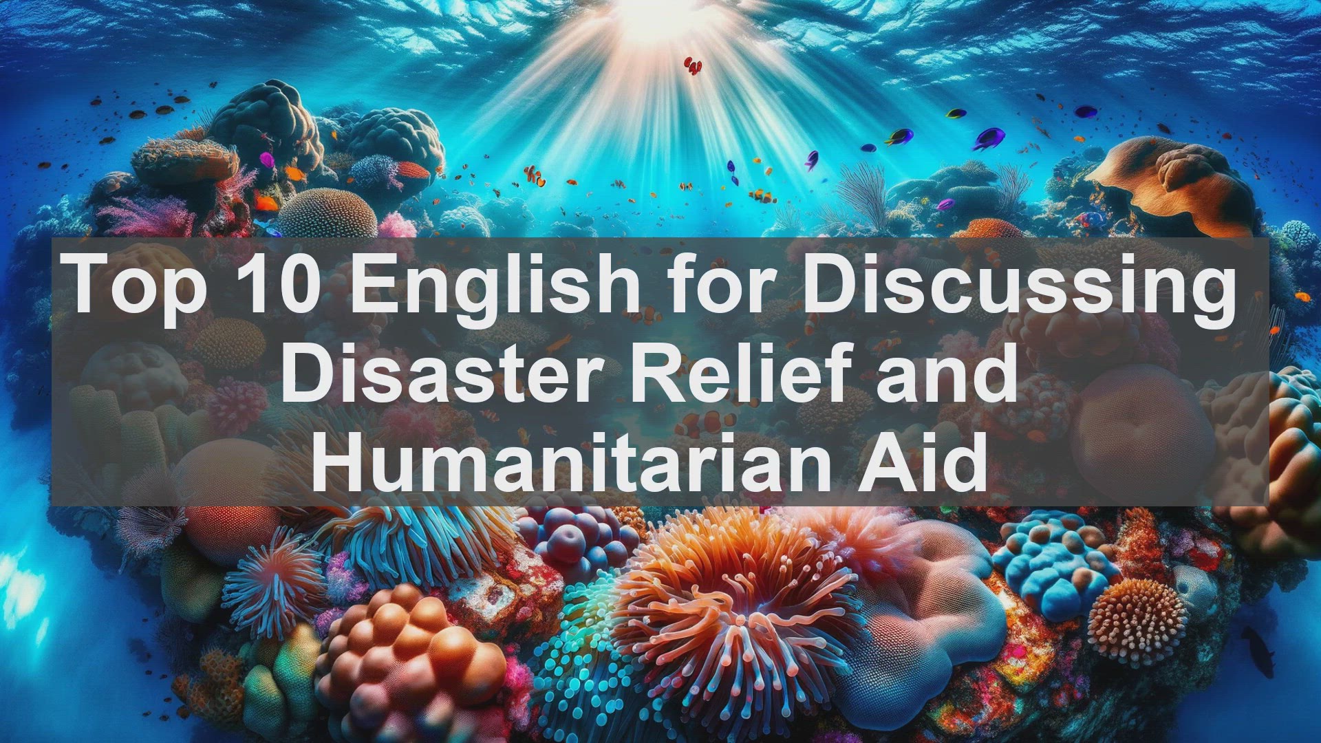 'Video thumbnail for Top 10 English for Discussing Disaster Relief and Humanitarian Aid'
