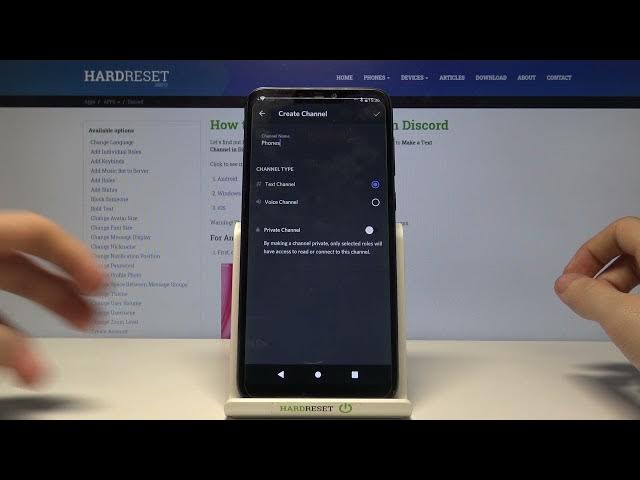 Video thumbnail for How to Create Text Channel on Discord – Discord App on Android phone