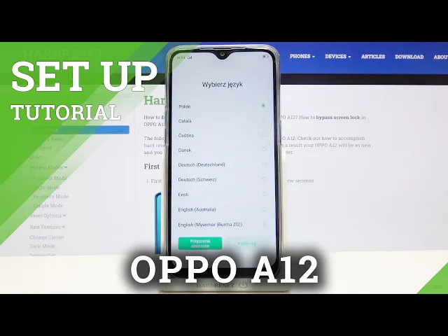 Video thumbnail for How to Set Up OPPO A12 – First Configuration