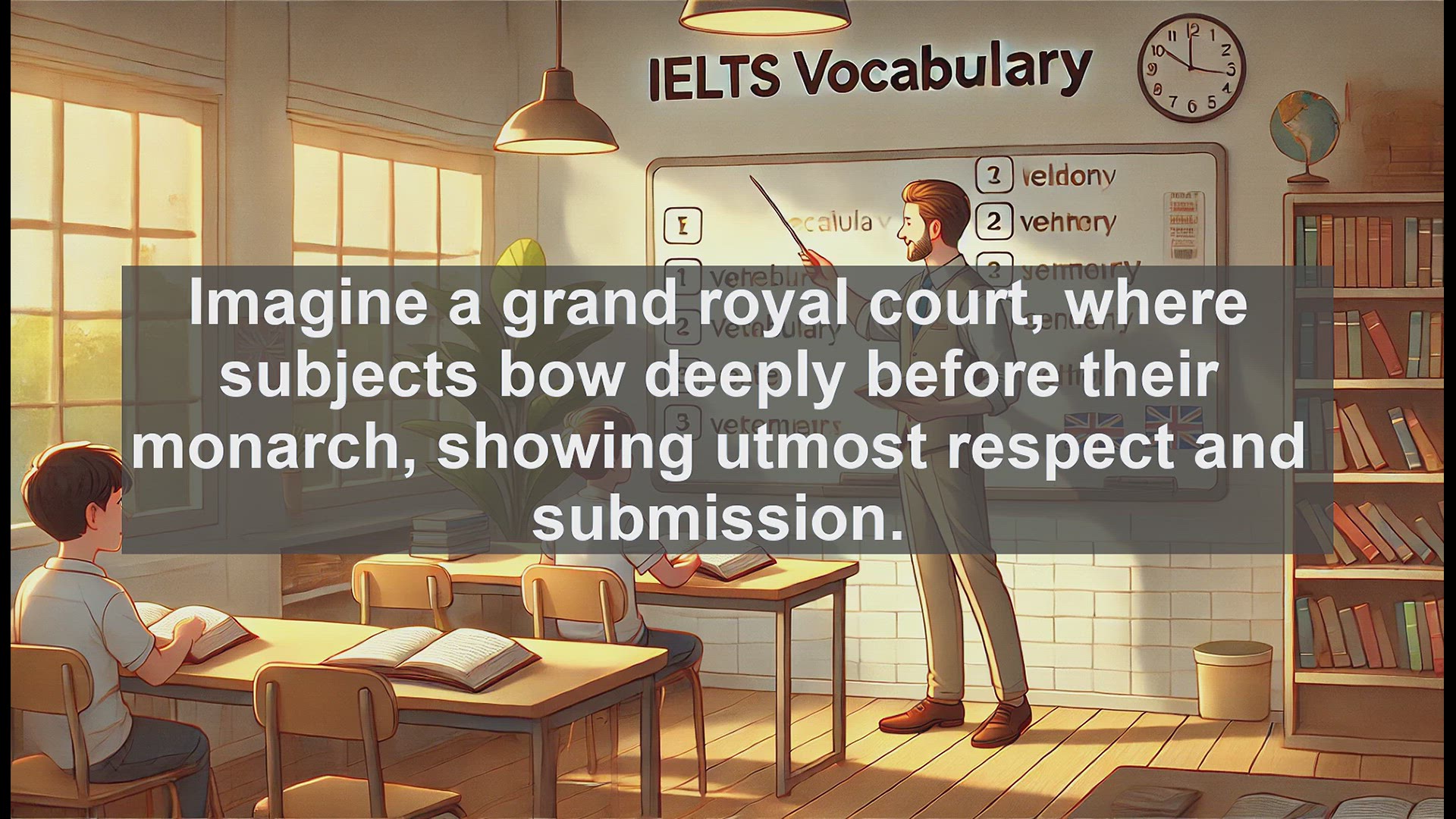 'Video thumbnail for 2000 Must Know IELTS 9.0 Vocabulary - Obeisance: A High-Level IELTS Vocabulary Lesson'