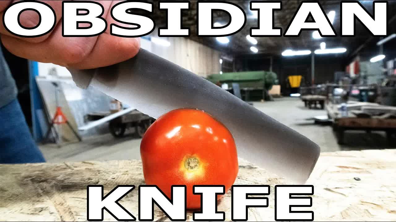 Video thumbnail for Knife Making: Obsidian Knife Knapping & Sharpening Techniques