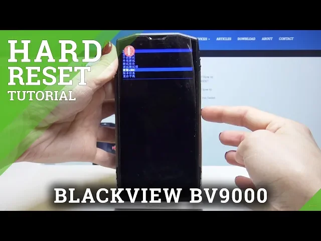 Video thumbnail for Instruction for Hard Reset in BLACKVIEW BV9000 - Factory Mode