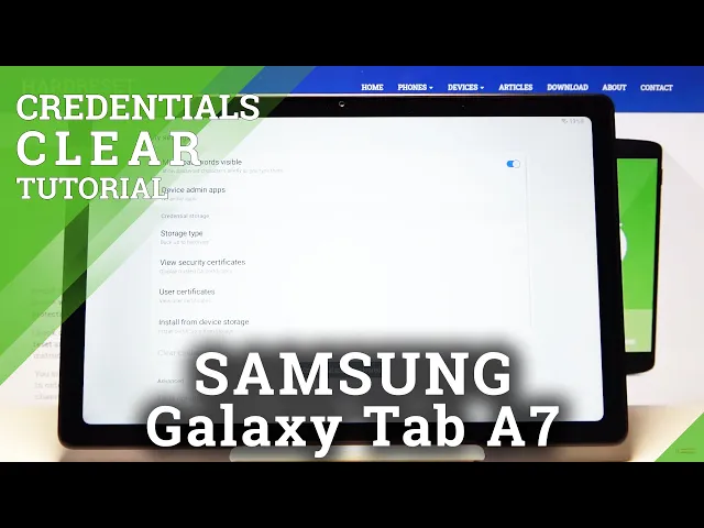 Video thumbnail for How to Clear Credentials on SAMSUNG Galaxy TAB A7 2020 - Delete Certificates and Licenses