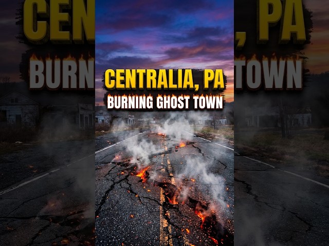 Video thumbnail for Centralia, PA: America's Underground Fire Ghost Town 🔥 #Shorts