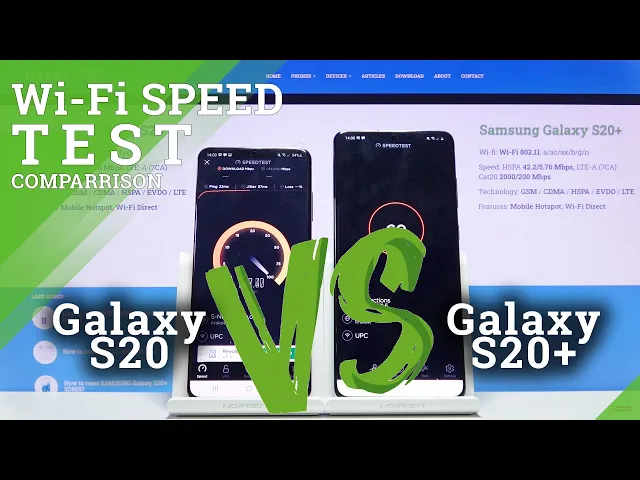 Video thumbnail for SAMSUNG Galaxy S20 vs SAMSUNG Galaxy S20+ - Wi-Fi Speed Test Comparison!